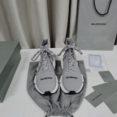 wholesale quality balenciaga speed 2.0 grey white black